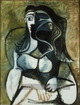  femme - Femme assise dans un fauteuil 1917 Cubisme